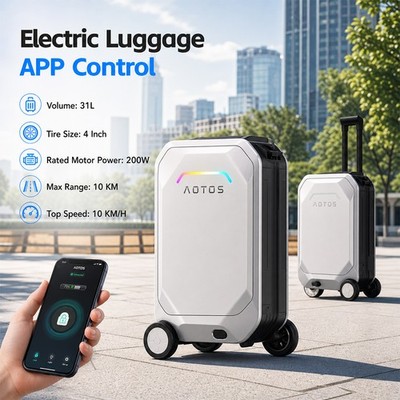 Electric Smart Rideable Suitcase Travel Buddy Riding Luggage Scooter APP Control