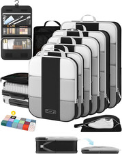 10 Set Compression Packing Cubes for Travel Essentials,Compressible Expandable P