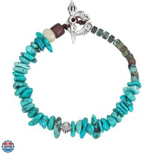 Women Boho Handmade Natural Stone Crystal Leather Bead Wrap Bracelets Collection