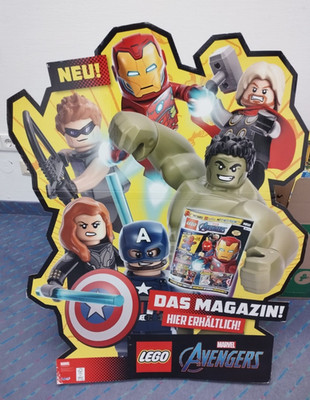 LEGO Marvel Avengers Cardboard Display Floor Stand HYPER RARE Advertisement