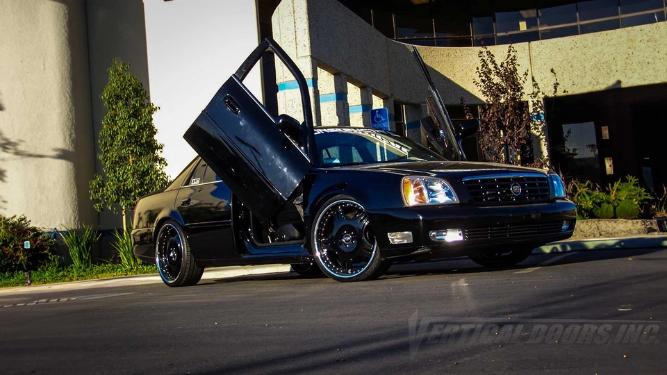 凯迪拉克 DeVille 2000 - 2005 年垂直“兰博”门套件 - 螺栓,美国制造 — 第 2/3 张图片