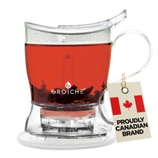GROSCHE Aberdeen Tea Infuser Teapot & Smart Tea Maker - BPA-Free, Drip-Free