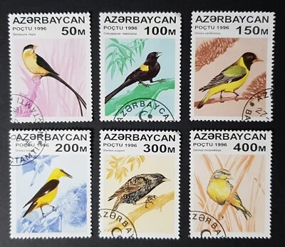 Azerbaijan: 1996 Birds; SG325-330; complete used set