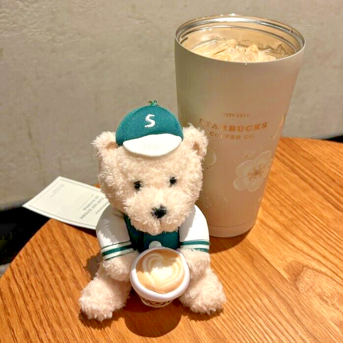 ☆人気☆【STARBUCKS】☆キーリング☆Golf Bearista Keycha.in☆ 韓国スタバ☆Starbucks Golf Bearista Keychain (Starbucks