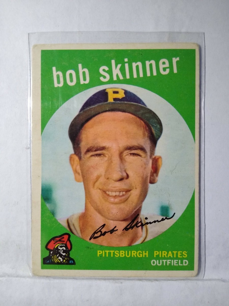 1959 Topps Pittsburgh Pirates Baseball Card #320 Bob Skinner