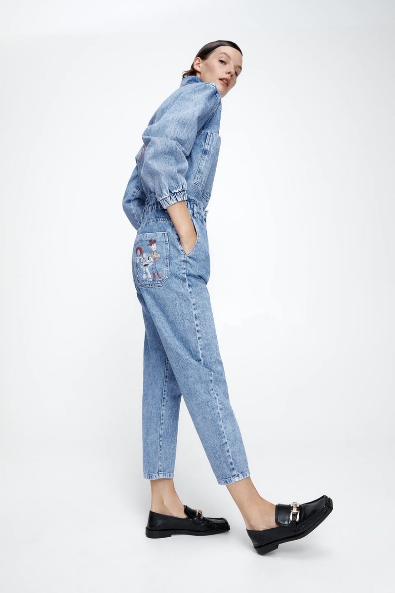 Zara Z1975 Baggy Pixar Disney Toy Story Denim Jeans High