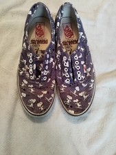 Vans Zapatillas de Skate Peanuts Snoopy Azul Blanco Tenis Raro De Colección