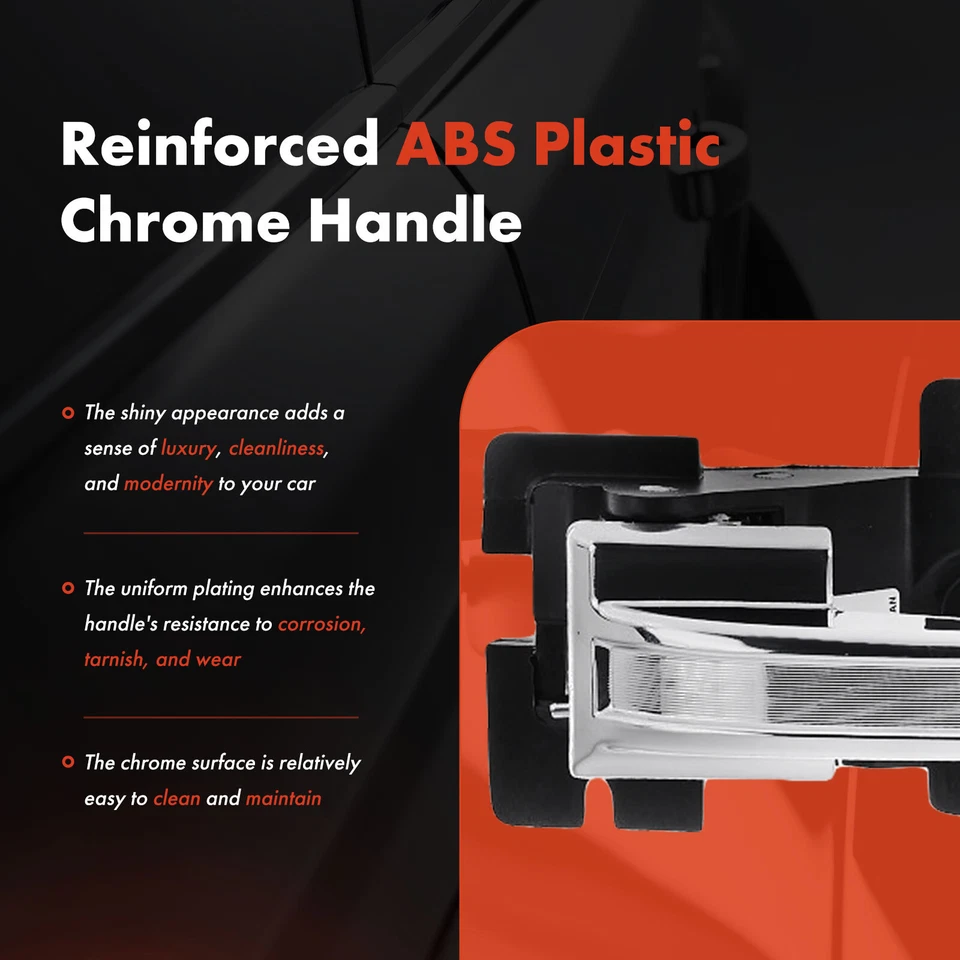 Manija de puerta interior cromada delantera derecha para Ford Thunderbird 1989-1995 Mercury Foto 4 de 4