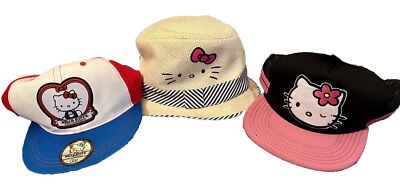 Sanrio Hello Kitty 3 Super Cute Hats Baseball Cap Bucket 40th Anniversary New