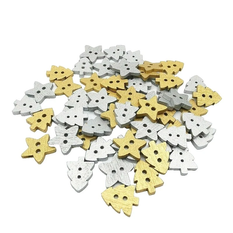 Luna y Estrellas Cardmaking y botones Scrapbooking