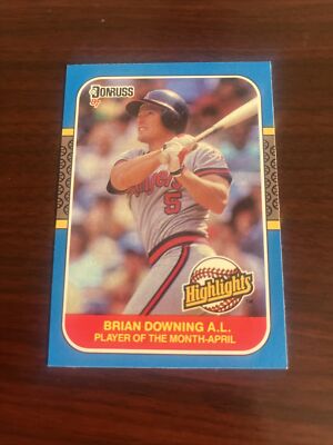 1987 Donruss Highlights Brian Downing #5 California Angels NM-MINT