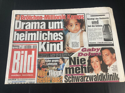BILD ZEITUNG vom 22.2.2005 mit HUNTER S. THOMPSON SELBSTMORD + Holger Kamps