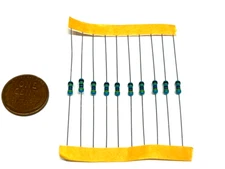 10 Pieces 47 ohm Metal Film Resistor   47R  Resistance 1/4W .25watt 1% G786