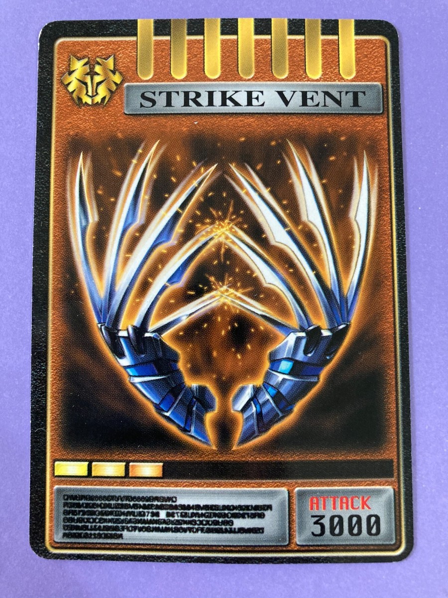 Kamen Rider Ryuki Advent Card - Strike Vent 2002 Bandai - Japanese