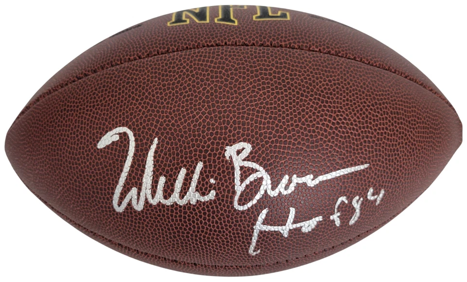 Willie Brown Signed Football Proof Beckett Oakland Raiders Grambling Autographed - Image 2 of 4