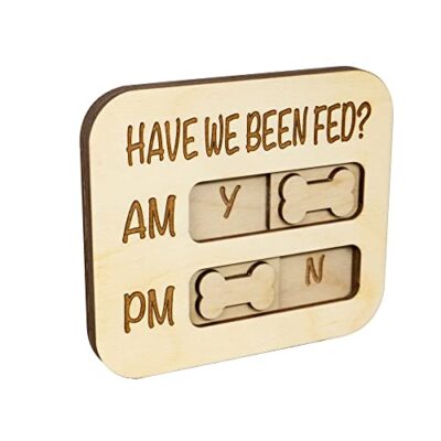 JennyGems Dog Feeding Reminder, Have We Been Fed, Dog Feeding Magnet
