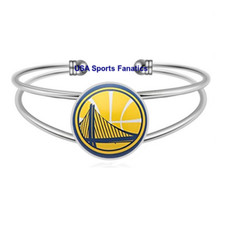 Golden State Warriors Team Logo Adjustable Bangle Bracelet