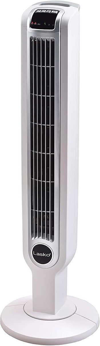 Lasko 2510 36u0026#034; Tower Fan with Remote Control in White | eBay