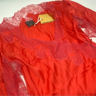 Kimono Court En Soie Agent Provocateur Celeste - Rouge - Taille M/L - Neuf Avec étiquette