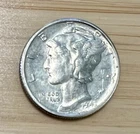 1943-P Mercury Dime 10c SILVER - About Uncirculated (AU)