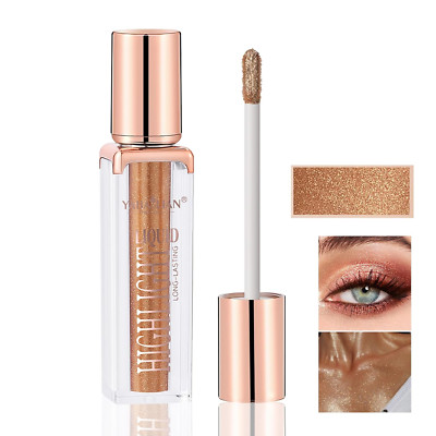 Glitzer-Flüssig-Highlighter, Creme Liquid Highlighter Make Up, Schimmernder, Fun