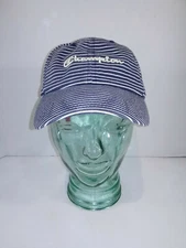 CHAMPION SPORTS EMBROIDERED NAUTICAL STRIPED DENIM HAT