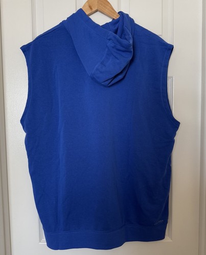 Jordan Men’s XL Dri-FIT Fleece Sleeveless Hoodie Training Top Royal DQ7946-449 - Picture 8 of 8