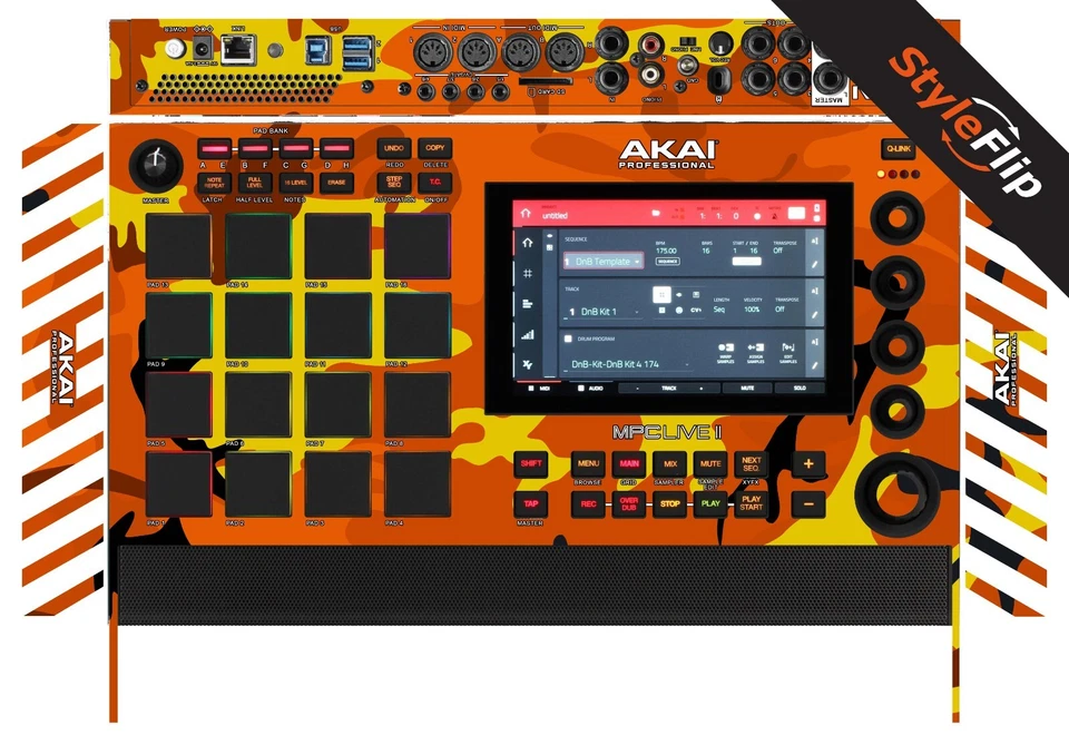 AKAI MPC Live II Skin | Camo Orange | Protective Decal | StyleFlip Skins