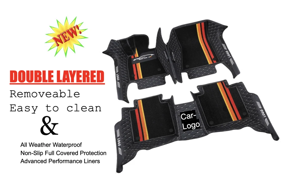 Benz s550 s560 DOUBLE LAYERED Car Floor Mat 2014/2015/2016/2017/2018/2019/2020 Foto 2 de 4