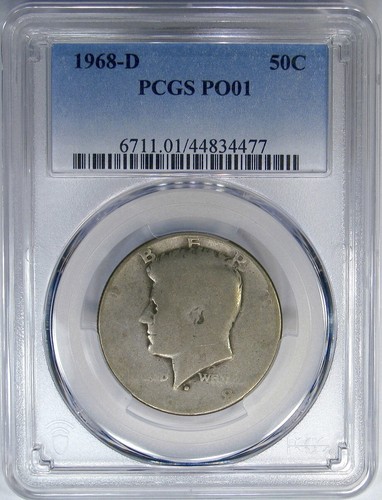 1968-D 50C PCGS POOR PO-01 40% SILVER KENNEDY ~ RARE LOWEST GRADE LOWBALL!