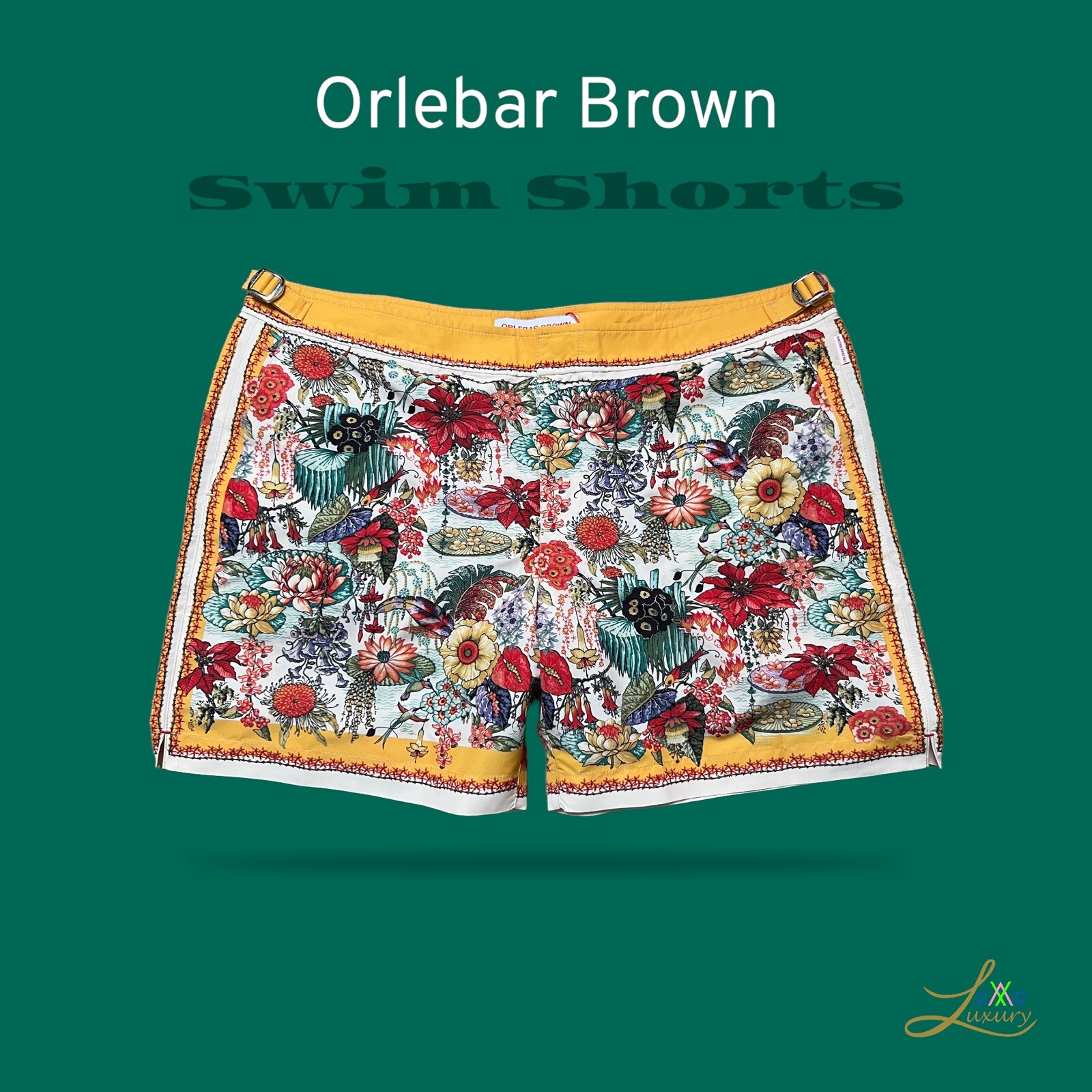 Orlebar Brown Swim Shorts Bulldog Eden Print Size 33 eBay
