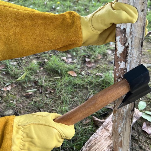 Gardening Gloves for Men&Women, Long Sleeve Leather Gloves, Puncture and Scra... - Picture 5 of 8