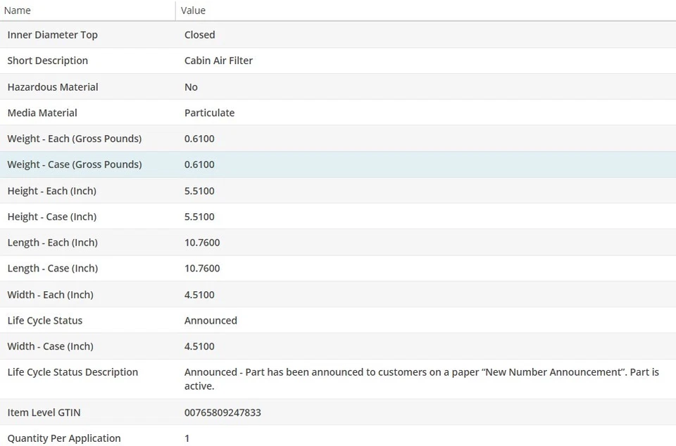 Filtro de aire de cabina WIX para MERCEDES-BENZ S55 AMG 2001-2005 Foto 4 de 4