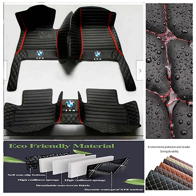 Custom For BMW All Model Car Floor Mats Carpets Waterproof Cargo Liners Handmade - Imagen 28 de 42