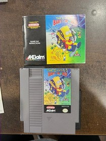 The Simpsons BART vs the World Nintendo NES Complete CIB!
