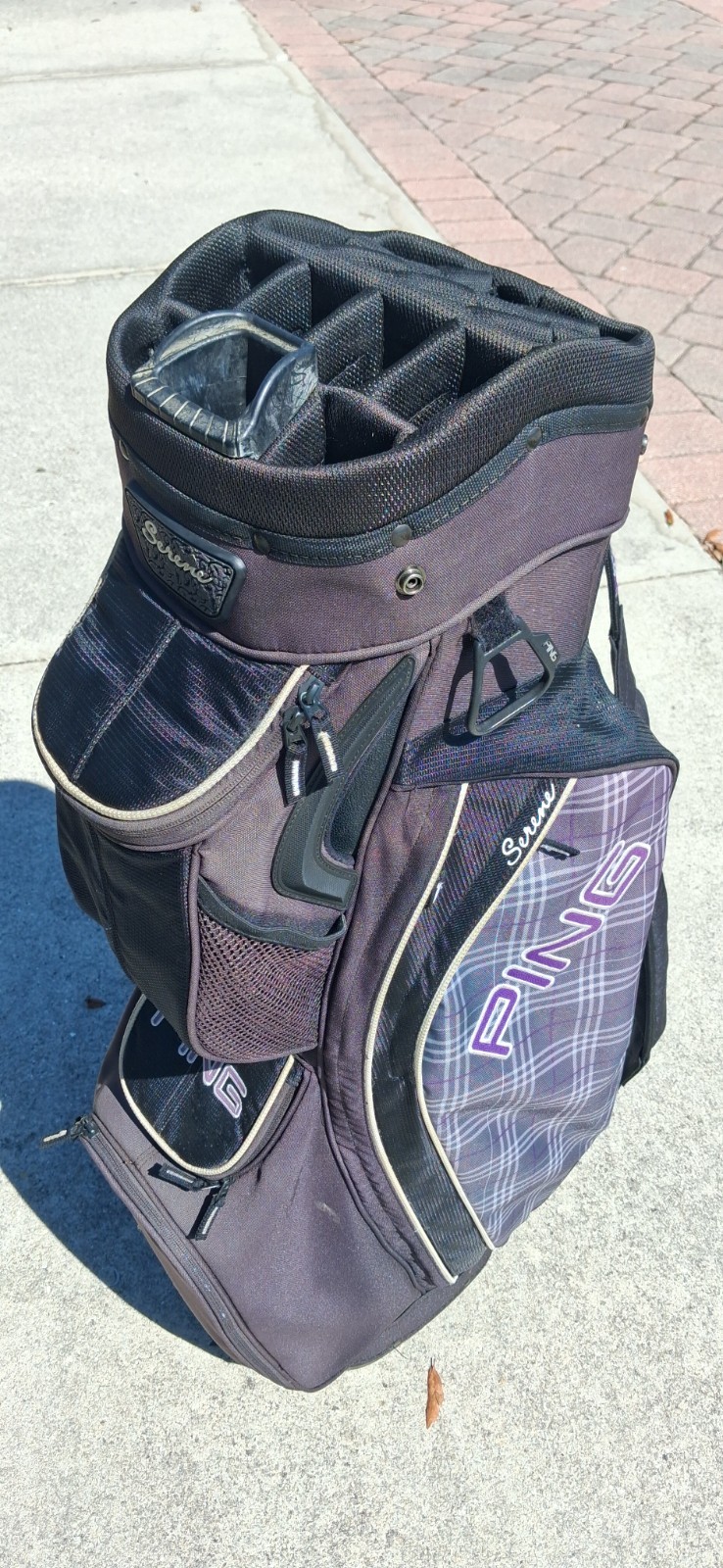 Woman's Ladies Ping Serene 14 Div Purple Black Shoulder Stra