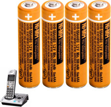 NI-MH AAA Rechargeable Battery 1.2V 550Mah 4-Pack AAA Rechargeable Batteries for 16.94 per battery