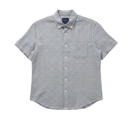 NWT Daniel Hechter Paris 100% Linen XL Short Sleeve Shirt Modern Fit