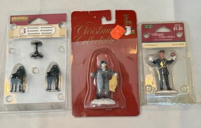 Lot Of New In Package Lemax & Other Village Accessories, Table Chair, Man, VTG