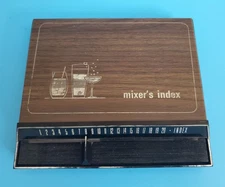 Vintage Park Sherman MCM Flip Top Mixer's Index Alcohol Drink Recipes