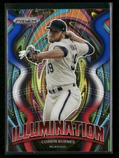 Corbin Burnes 2022 Panini Prizm Illumination Red/White/Blue Prizm #IL-4 Brewers