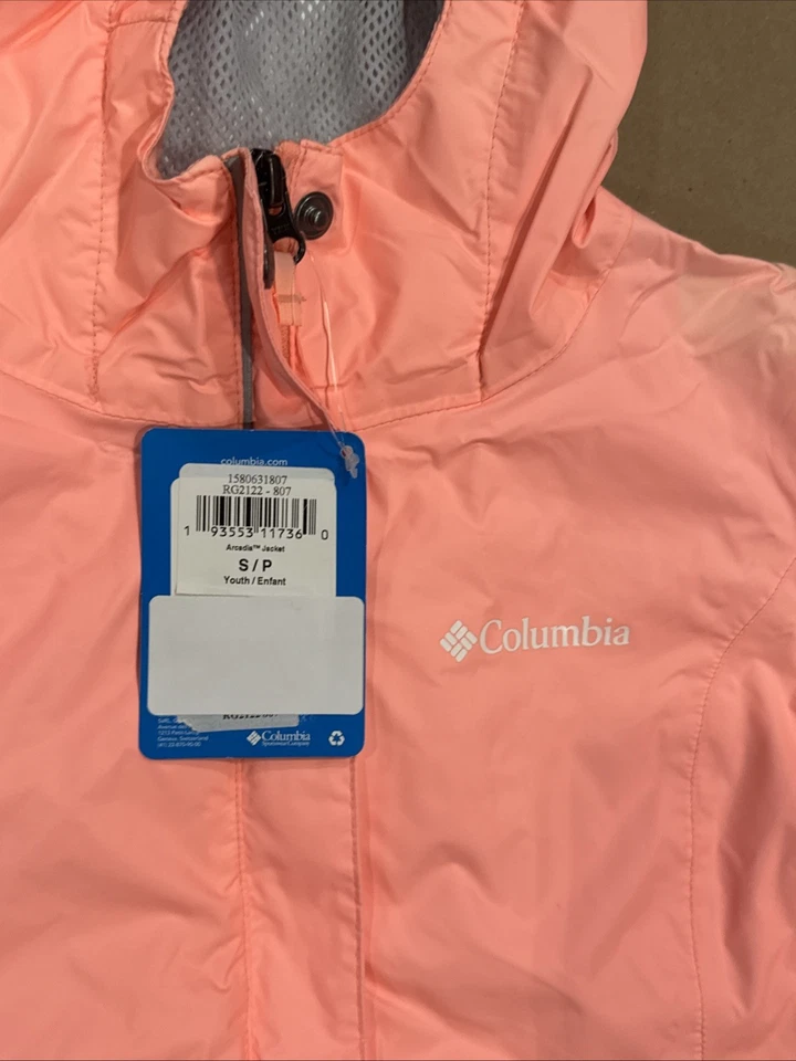 Columbia Little Girls Arcadia Jacket Size Youth Small Tiki Pink NWT - Image 2 of 4