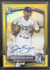 Topps 2024 Bowman Chrome Prospects Auto Jac Caglianone RC Yellow /75 CPA-JCA