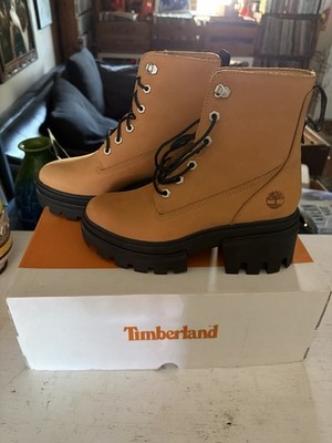 New Timberland Women's  Everleigh 6-Inch Waterproof Boots Size 7 Women s Wheat