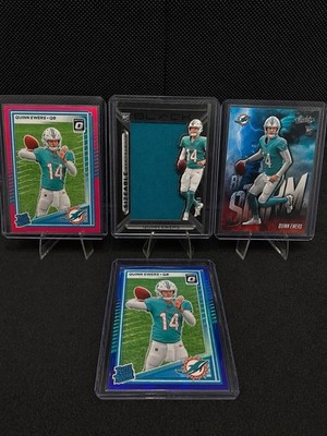 Texas Longhorns / Miami Dolphins Quinn Ewers Rookie Lot (Memorabilia /199)