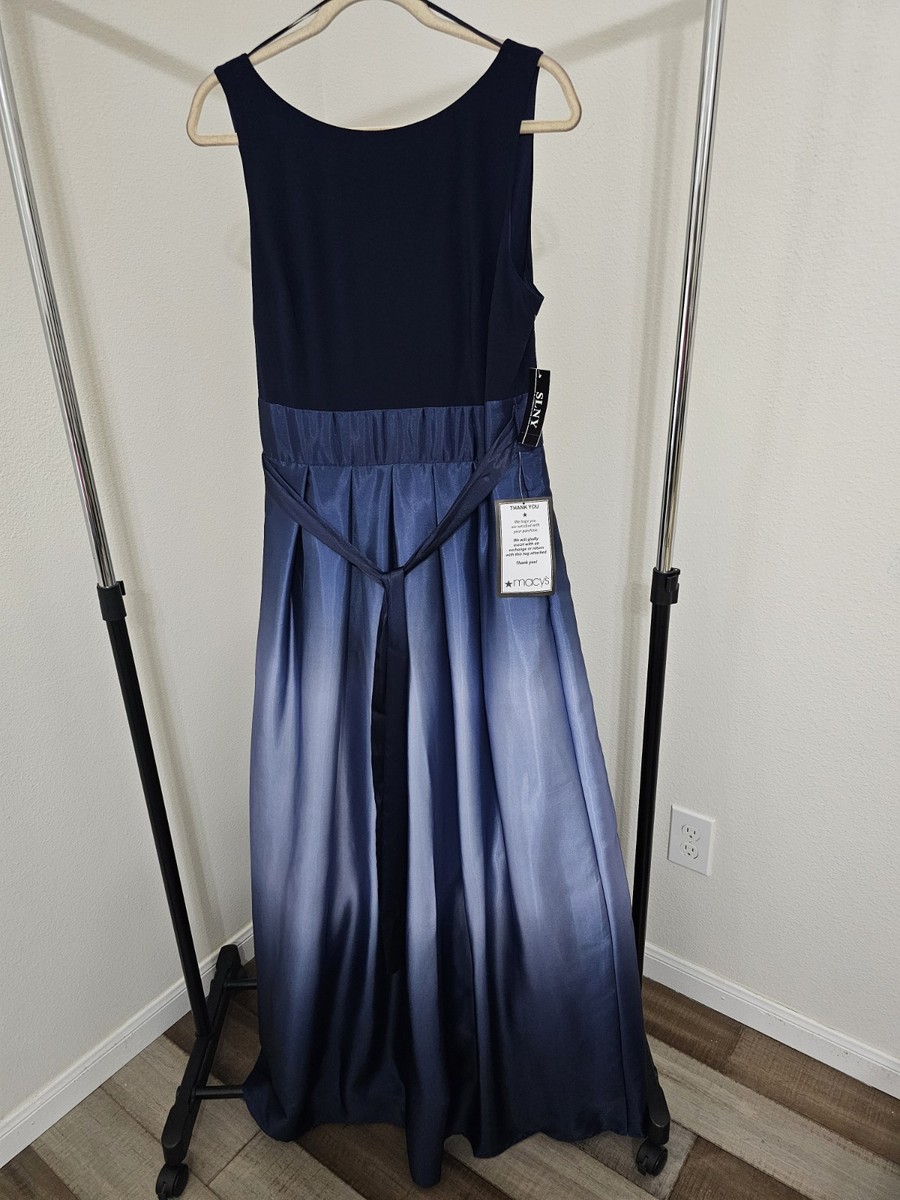 slim fit dress slacks Slny Ombrè Satin Woven Gown main image 1