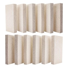 12 Pieces Insulating Fire Brick for Ovens, Kilns, Blacksmith, White