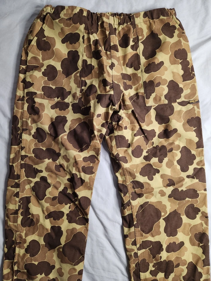 Vintage 90s Browning Frog Camo Gore-Tex Hunting Pants Mens Sz XL Outdoor USA NEW - Image 4 of 4
