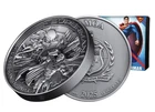 2025Samoa Last Son of Krypton Superman 10 oz Antique Silver Finish With Box &COA