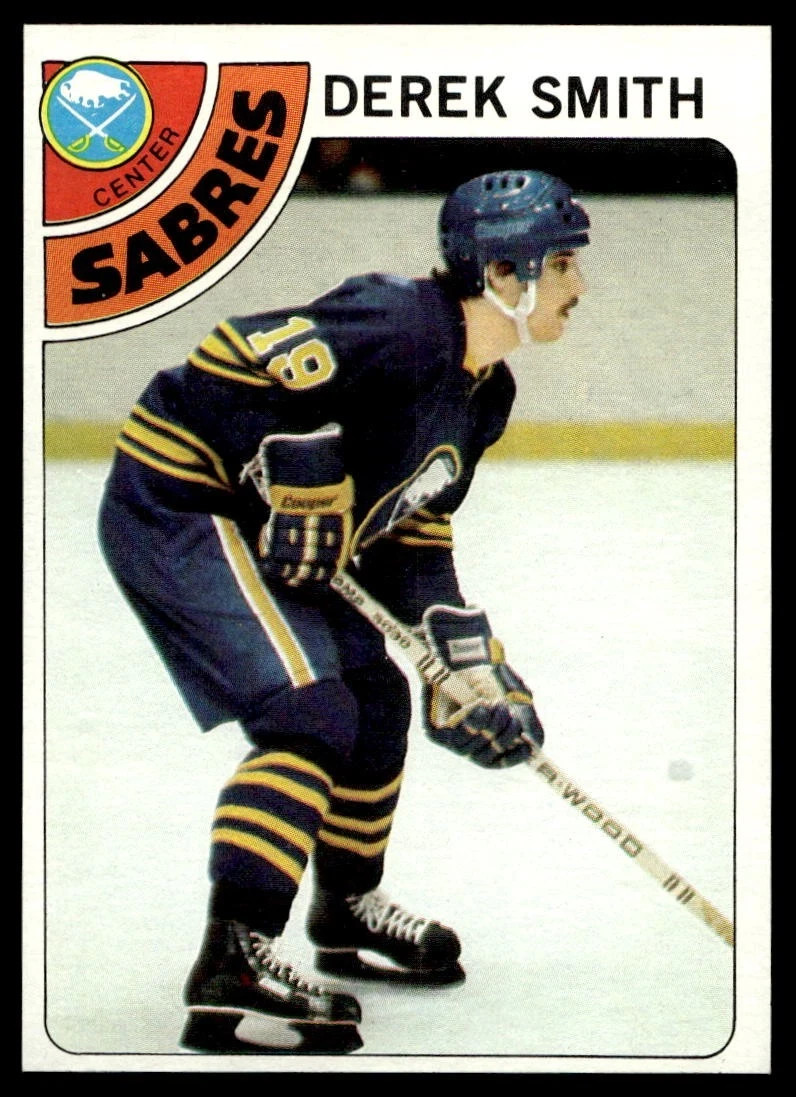1978-79 TOPPS NHL Hockey EX+ ROOKIE Card #222 🤩 DEREK SMITH, Buffalo Sabres 🤩